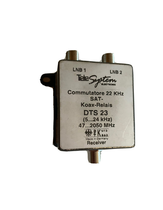 Tele System ELETTRONICO LNB2 Commutatore 22 KHz SAT- Koax-Relais DTS23 (5...24 kHz) 47...2050 MHz