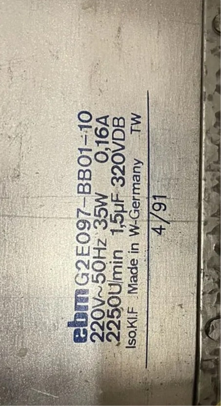 190110 VENTILADOR VAILLANT SENO MOT EBM G2E097-BB01-10